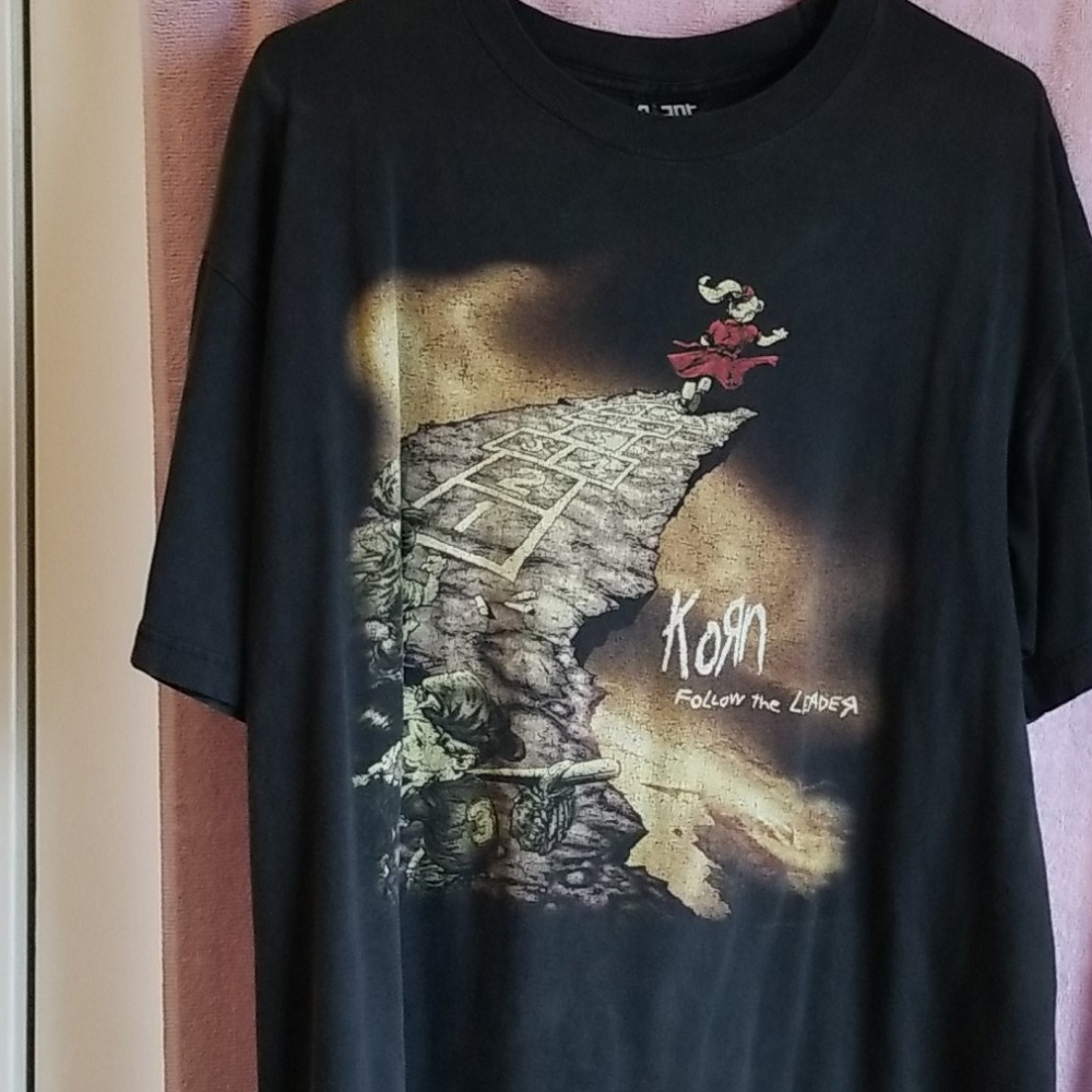 Vintage 90's Korn 2 Sided Giant Tag Shirt Size XL